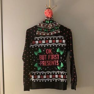 Freeze MED Christmas long sleeve top & beanie set